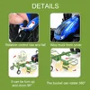 RC Truck Farm Tractor with 2 Rechargeable Batteries 1/24 High Simulation Construction Vehicle with Dual Rotary Swath Windrower 4