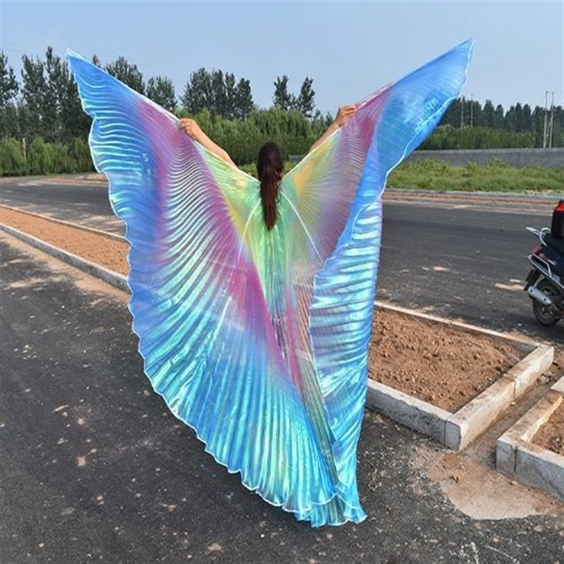 2024 Women Performance Belly Dance Opening Wings BellyDance Wear Accessory Wings Wings Belly Wing With Stick