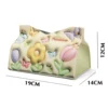 Facial Tissue Case Paper Organizer Lightweight Durable Tissue Box Holder Gift for Friends Family Members 3