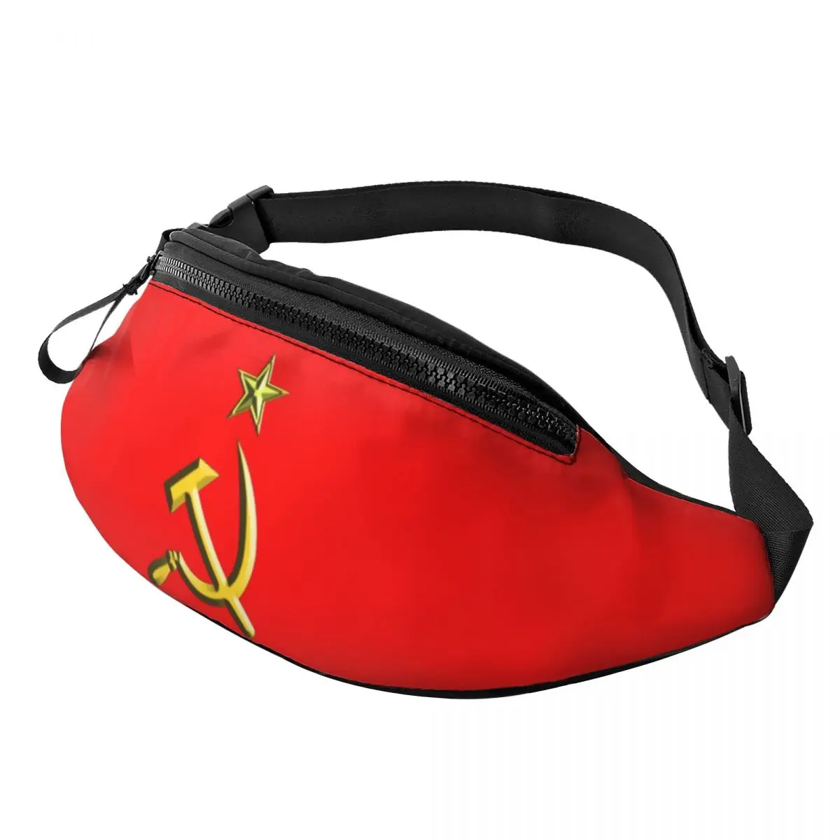 

Russia USSR Communist Soviet Union Hammer Sickle Belt Bag Accessories Trendy For Unisex CCCP Dumpling Bags