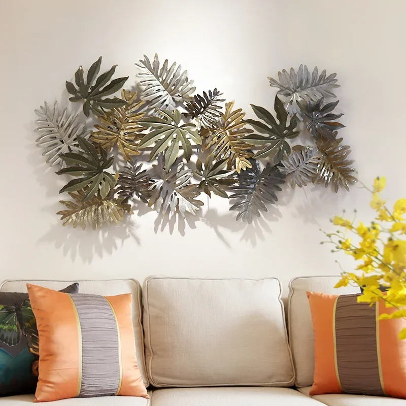 

Creative Simulation Plant Wall Decoration Sofa Wall Decoration Pendant Large Wrought Iron Wall Decoration Wall Stickers