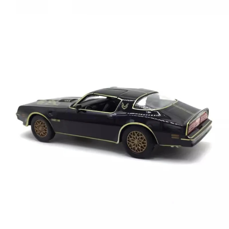 다이캐스트 1:64 스케일 1977 폰티악 파이어버드 합금 자동차 모델 성인 클래식 컬렉션 기념품 디스플레이 선물
