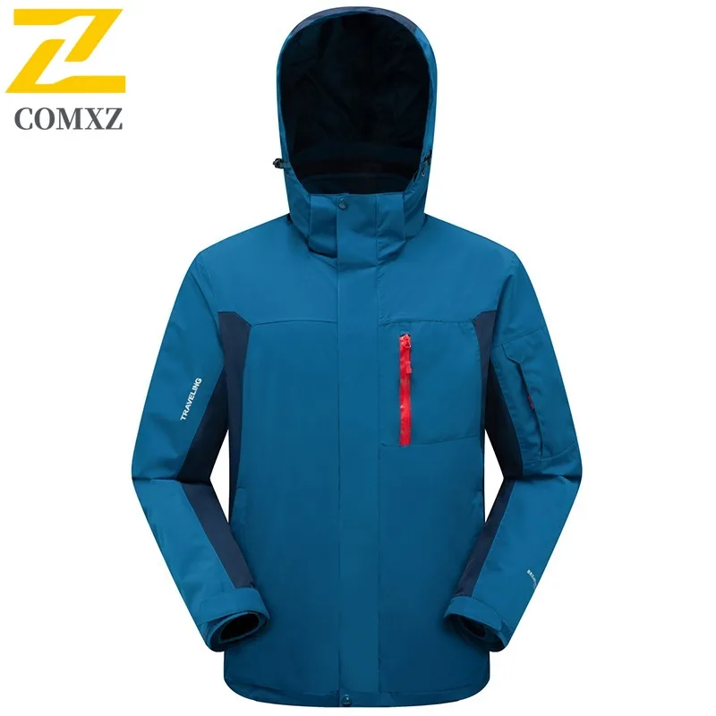 COMXZ Mens Comfortable Jacket Outdoor Adventure Thickened Warm Parka 2025 Street Style Cold Resistant Winter Windbreaker
