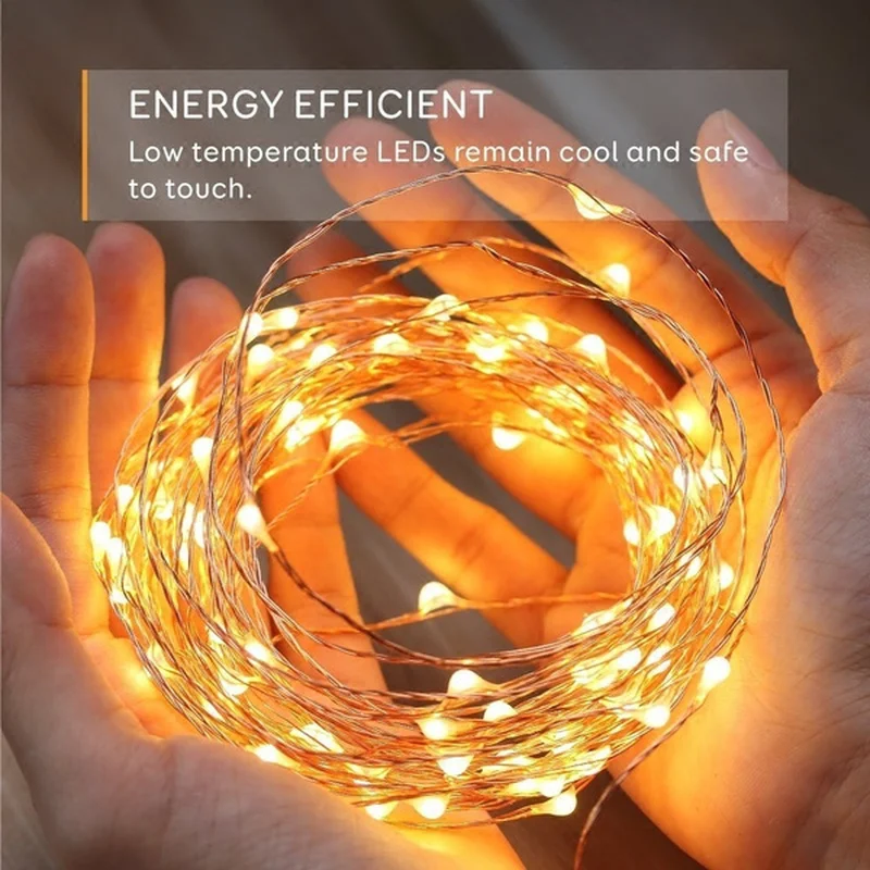 Рисунок 3 - Светодиодная гирлянда из медной и серебряной проволоки