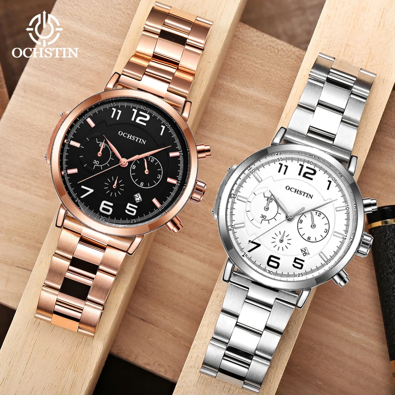 OCHSTIN Sports Trend Waterproof Watch Multifunction Quartz Movement New 2024 Commander Series Men's Quartz Watch