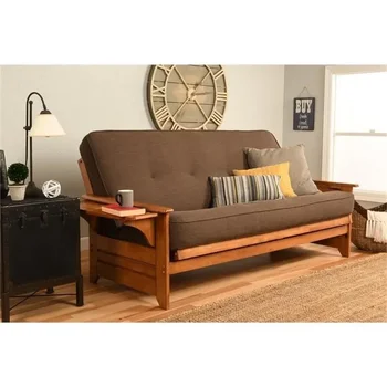 8" Full Size Futon Mattress Replacement – Linen Cocoa 1