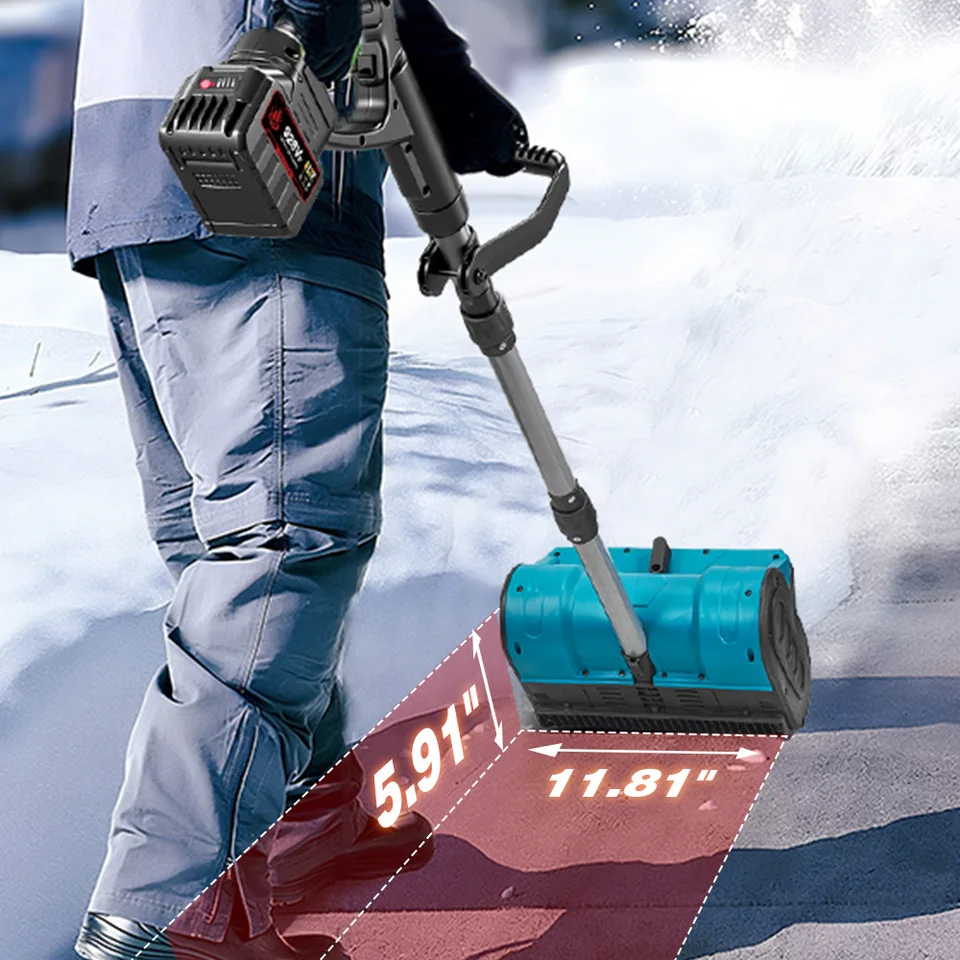 ONEVAN 2500W/3000W ブラシレス電動除雪機/雪かき機 コードレス清掃