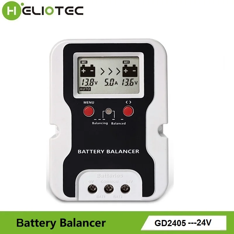 Battery Voltage Equalizer 24V Battery Equalizer Battery Balancer Recharger Controller For Flood/AGM Gel LeadAcid Pack System Voltage Equalizer