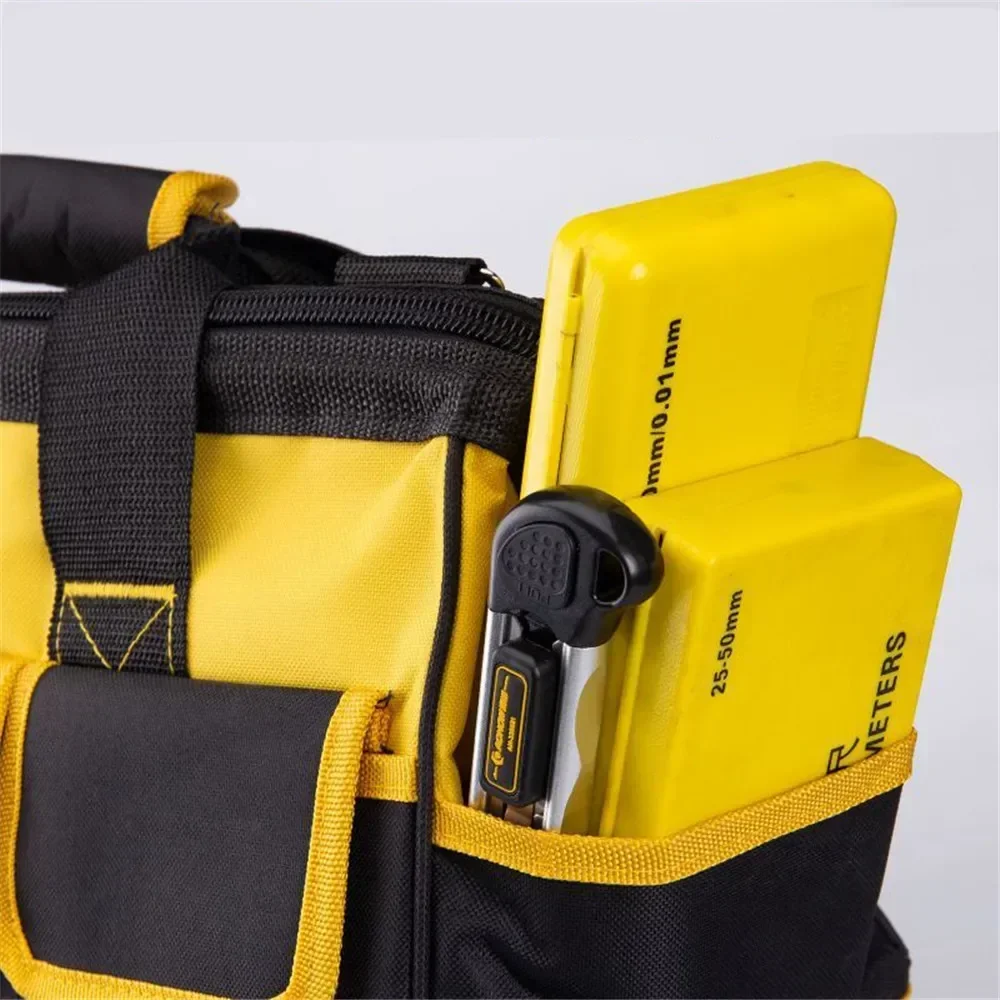 New Yellow 14/16/18/20in Tool Bag Electrician 1680D Oxford Waterproof Heavy Duty Wear-Resistant Storage Box Practical Convenient