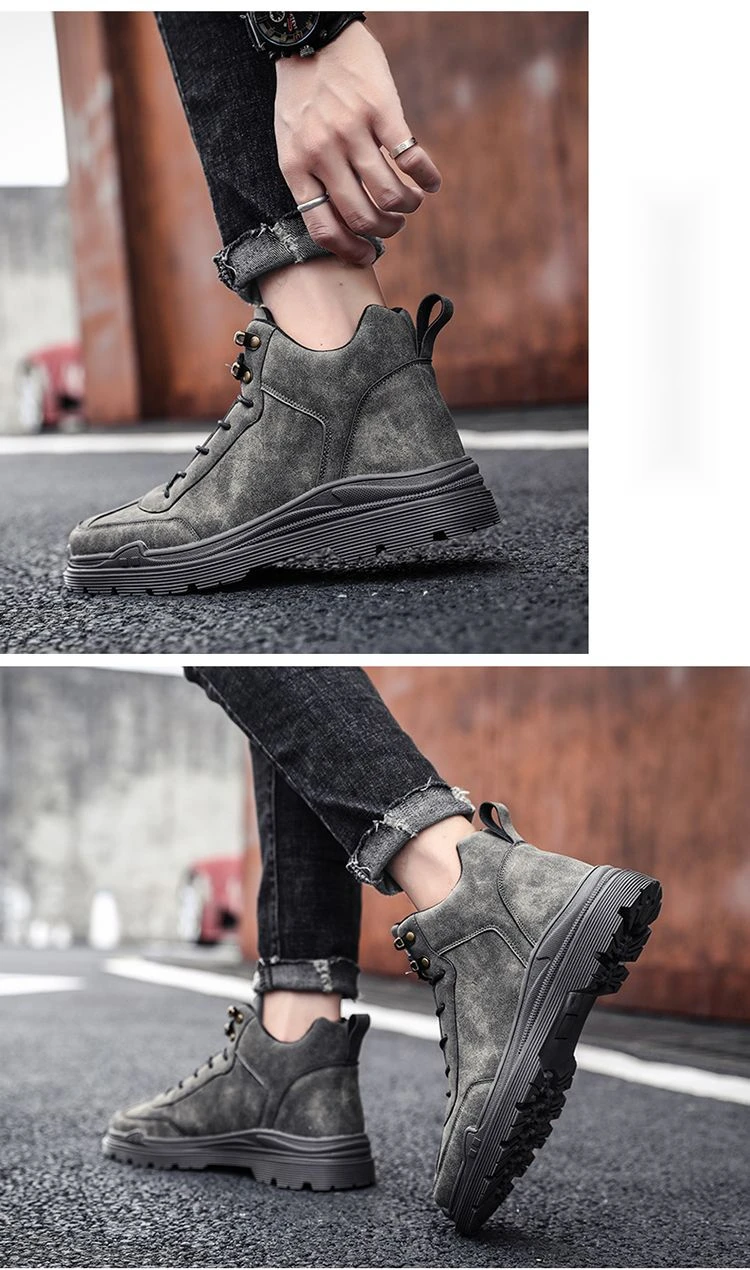 Warm Work Boots For Men Velvet Lined Winter Shoes Cold Resistant_voghion.com