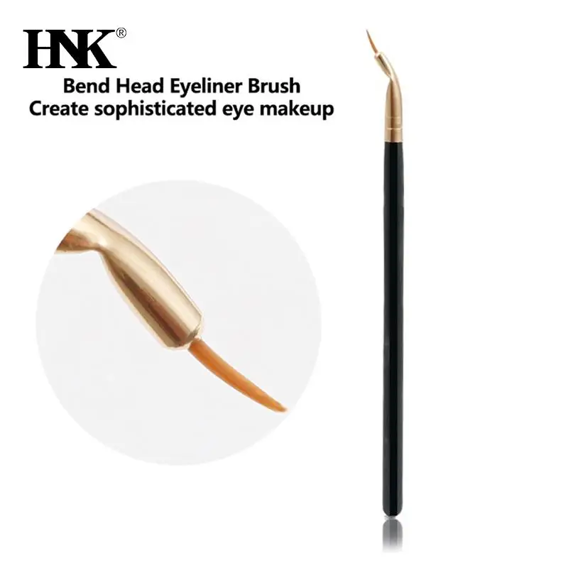 Bend Head Eyeliner แปรงรายละเอียด Kuas Rias ภายใต้ตา Tear รางคอนซีลเลอร