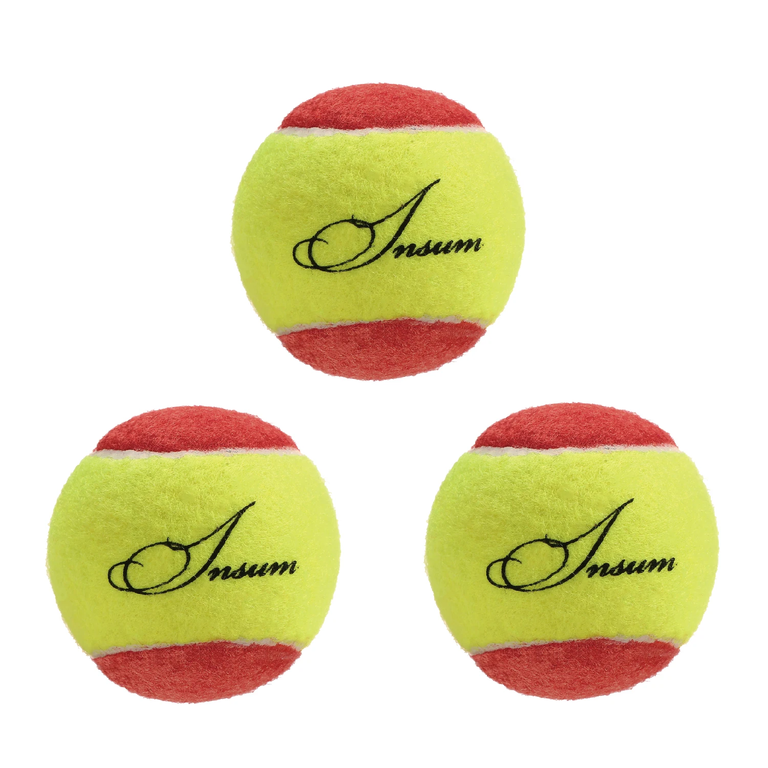 INSUM Youth Tennis Felt for Beginners Teens Dog Playing Balls Training Sports Competition Low Compression Tennis Balls
