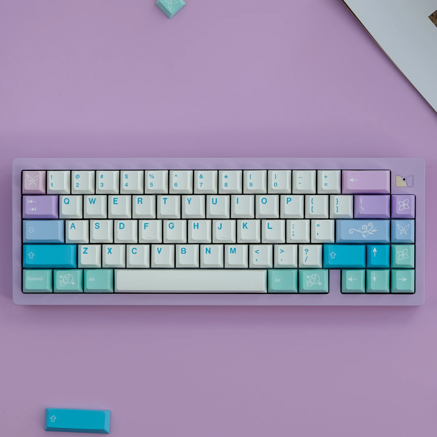 

138 Keys Fairy Gradient Cherry Profile PBT Keycaps DYE-SUB Custom Keycaps For MX Switch 61 64 87 96 104 108 Mechanical Keyboard