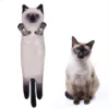 Funny Cat Hand Towels Kitchen Bathroom Hand Towel Ball with Hanging Lo-ops Quick Dry Soft Absorbent Microfiber creative Towels 3