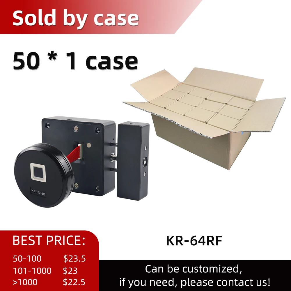 

KENRONE Smart Safety Keyless Cabinet Embedded Biometric Fingerprint Furniture Lock for Gym Sauna Storage Locker