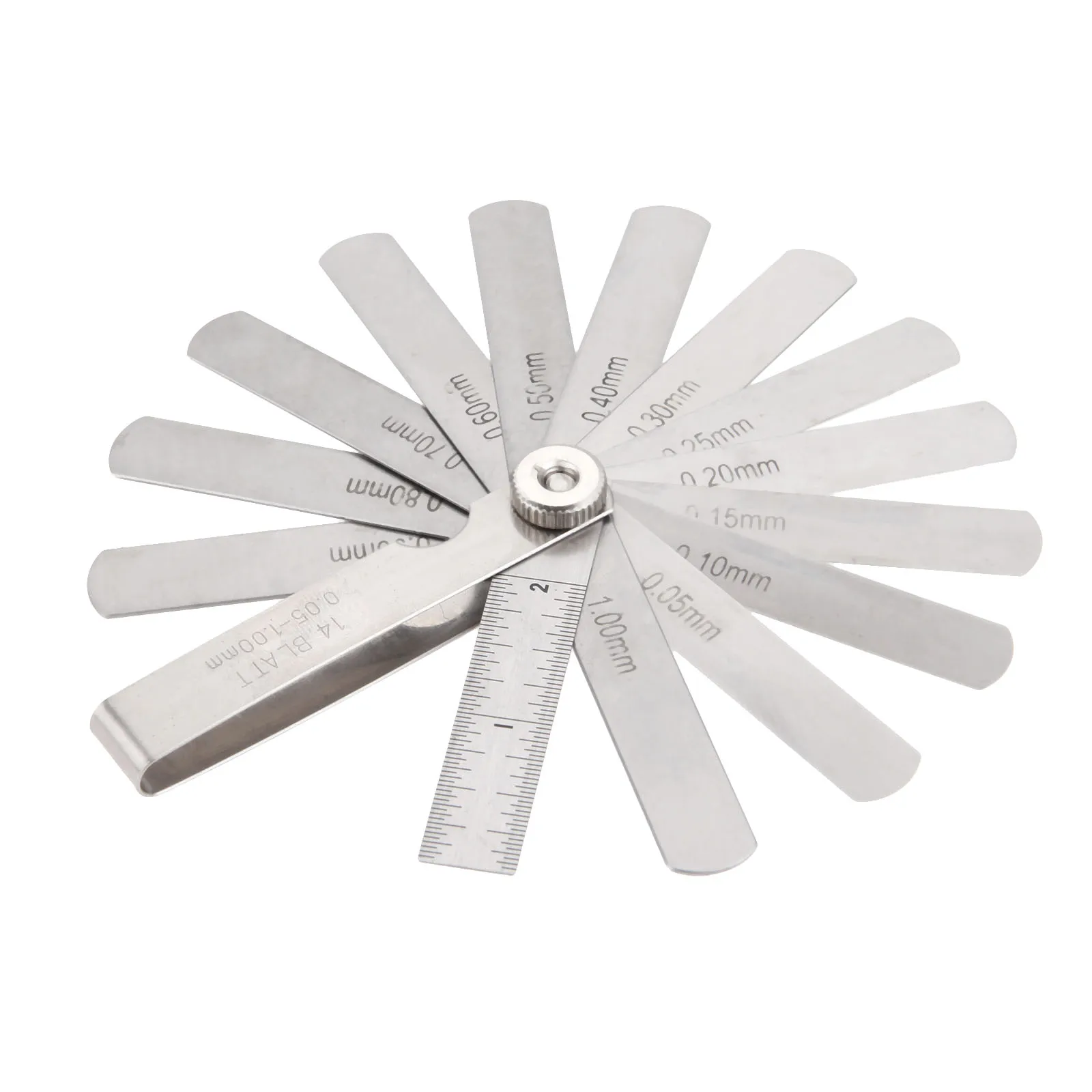 

DRELD 1 шт. 14 лезвий 0,05-1 мм Толщиномер измерительный прибор из нержавеющей стали измерительные инструменты метрический зазор наполнитель для измерения