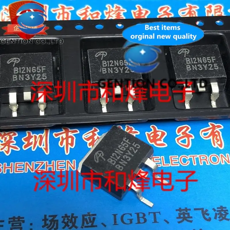 

10PCS B12N65F AOB12N65F TO-263 650V 12A in stock 100% new and original