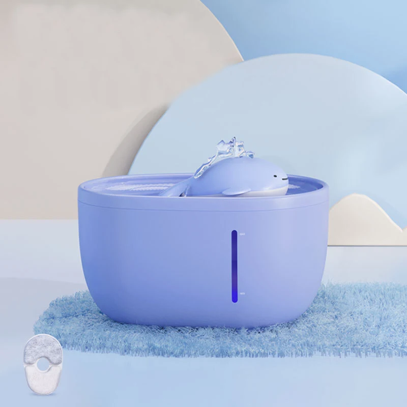 Title 6, Cat Water Fountain with LED Light Automatic Cat...