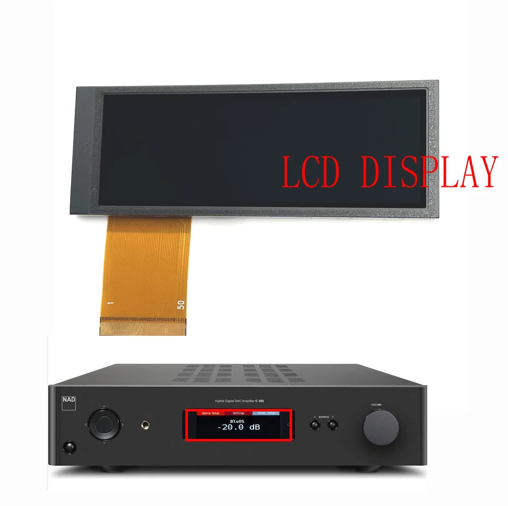 Display Lcd Originale Da 3.82 Pollici Per La Manutenzione Dell'Affissione A Cristalli Liquidi Nad C 386 C386 Sostituire Lo Schermo