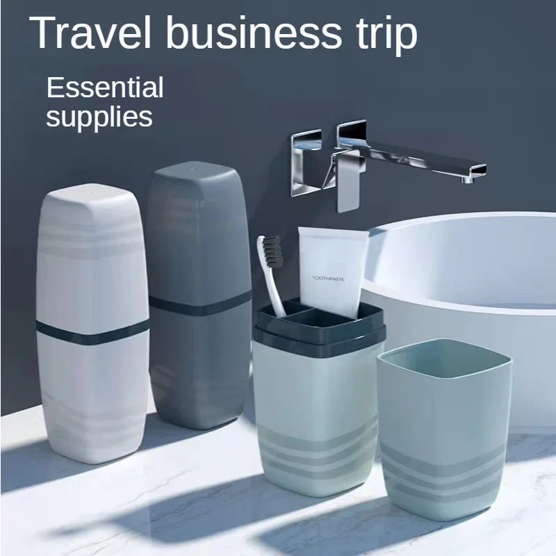 Portable Wash Cup Toothbrush Cup Mouthwash Toothbrush Household Set Tooth Cylinder Toothpaste Storage Box