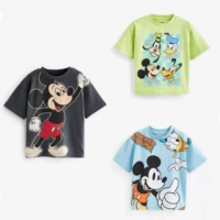 Mickey Mouse Boys T Shirts Summer Clothes Children Cartoon Short Sleeve Tops Kids Tees Toddler Costume O-neck Casual T-shirt 1