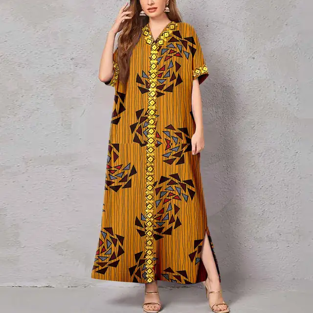 Amina Embroidered Print Dress - Image 4