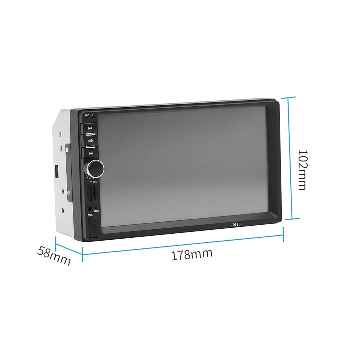 

Универсальный 7-дюймовый 2 Din Автомобильный радиомагнитофон сенсорный S n стерео MP5 Bluetooth мультимедийный плеер с камерой 7018B