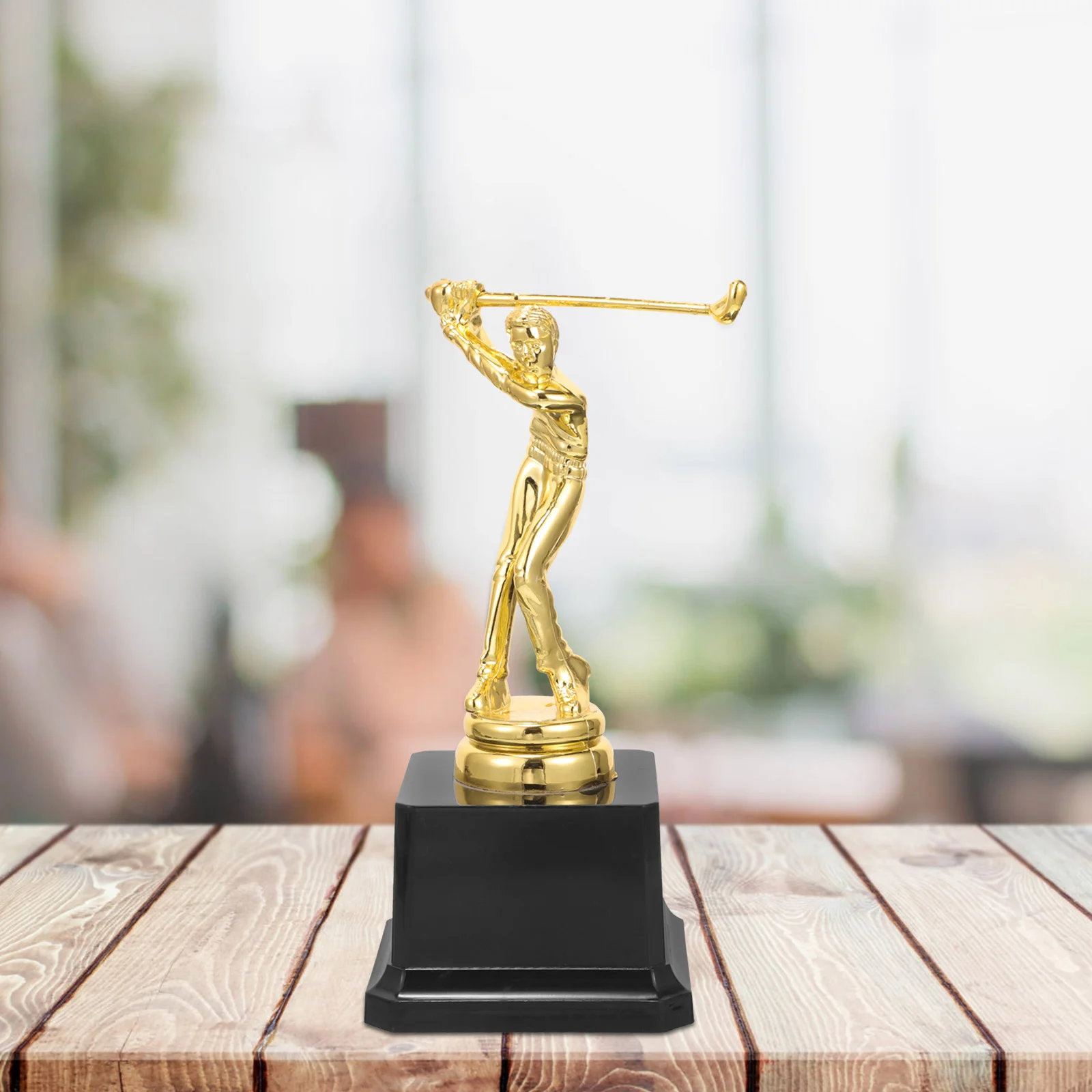 Golf Trophy Award Cup Abs Material Smooth Surface Stable Longevity Nameplate Statue Kids Competition Souvenirs Golfing Trophy
