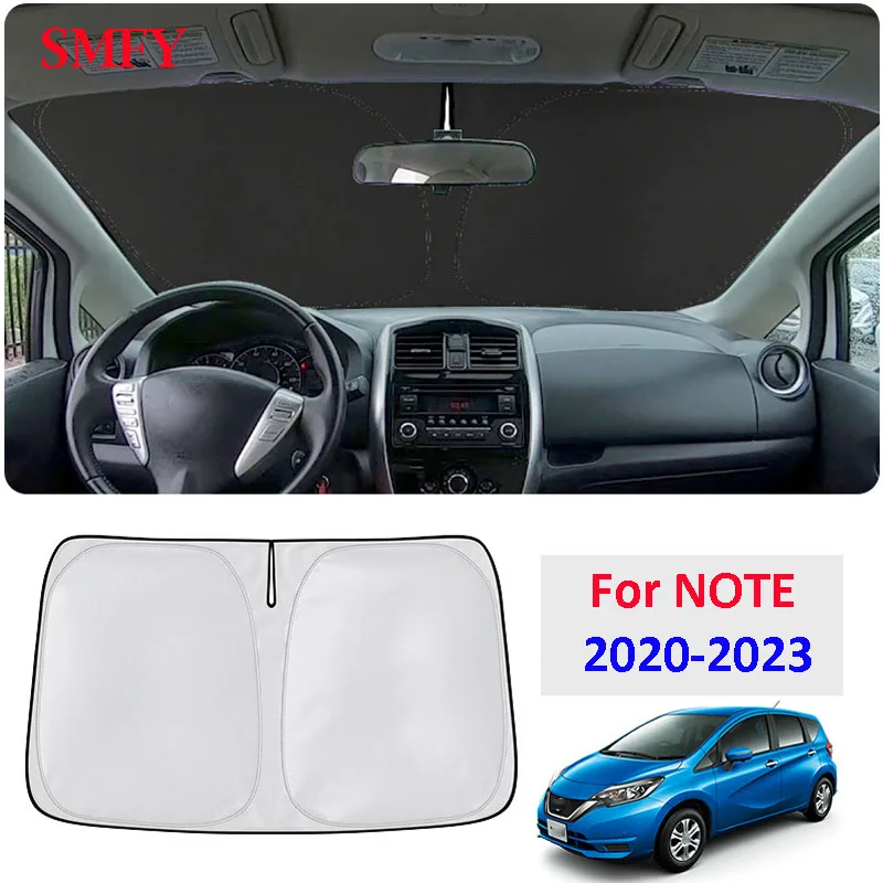 

For Nissan NOTE 2020-2023 Accessories Car Sunshade Front Windshield Curtain Sunscreen Heat Insulation Sun Visor Sunshield