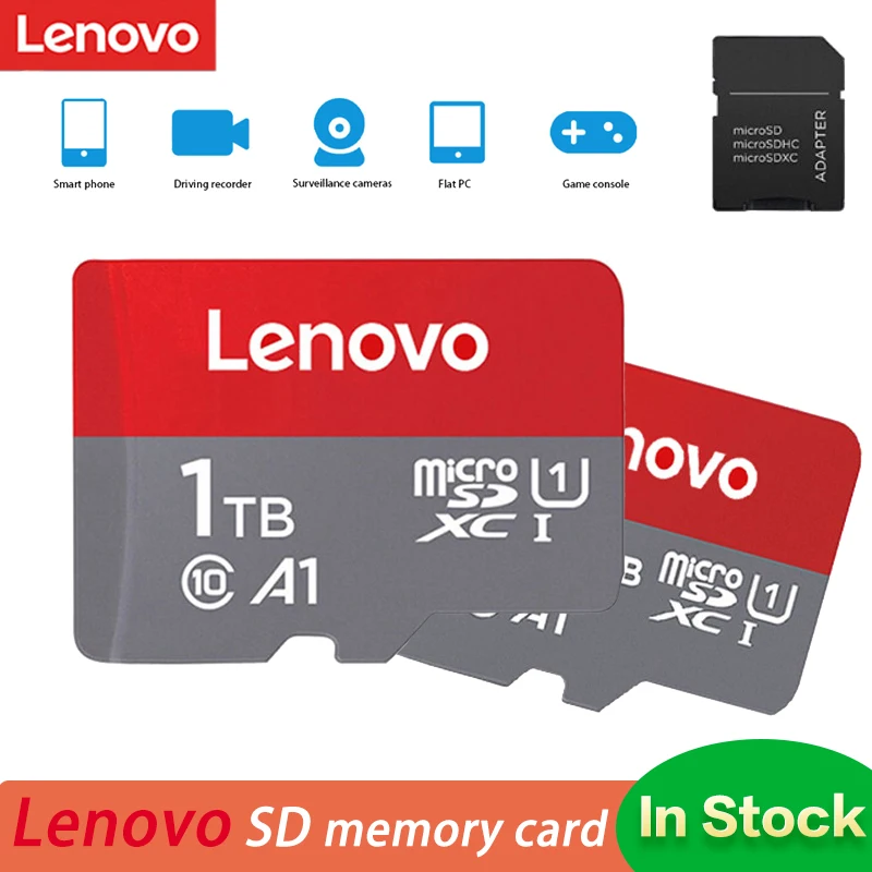 Original Lenovo Memory Card V60 Sdxc Micro Tf Sd Card 512gb 256gb 128gb