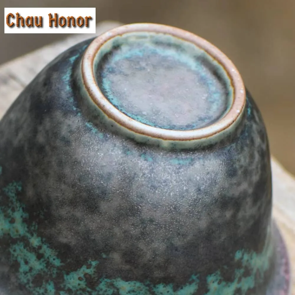 160ml Antique Kiln Change Glaze Gaiwan Creative Crane Tea Tureen Household Tea Maker Cover Bowl Tea Services Supplies Decoration