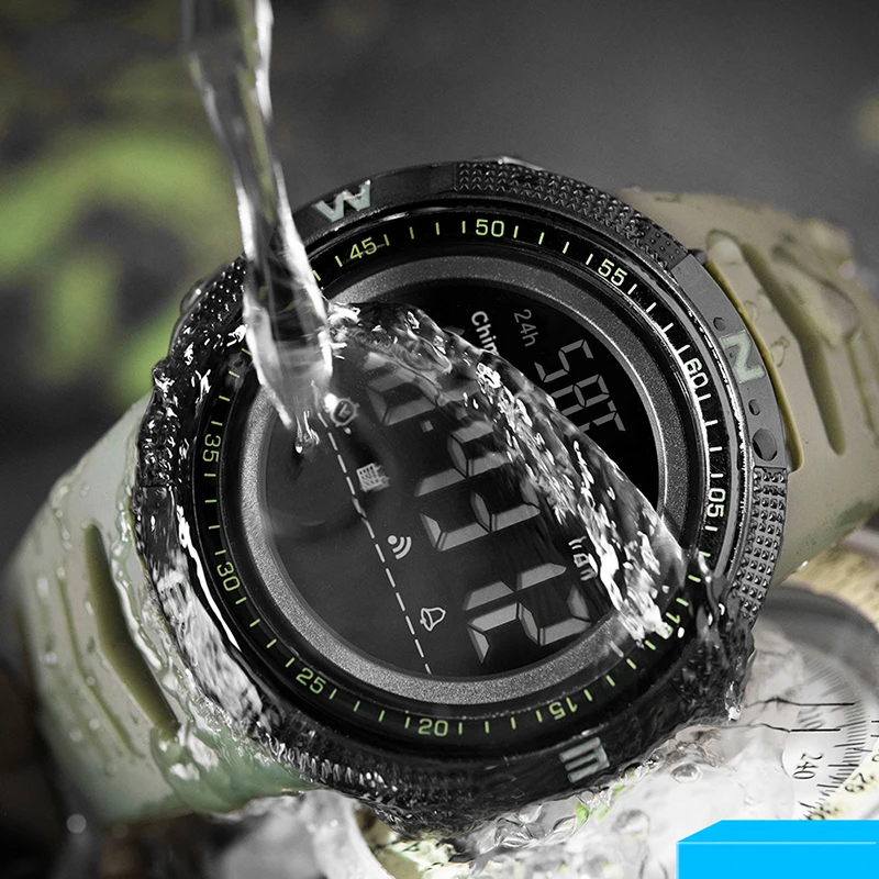 

Mens Watch Military Water Resistant Sport Watches Army Big Dial Led Digital Wristwatches Stopwatches For Male Clock