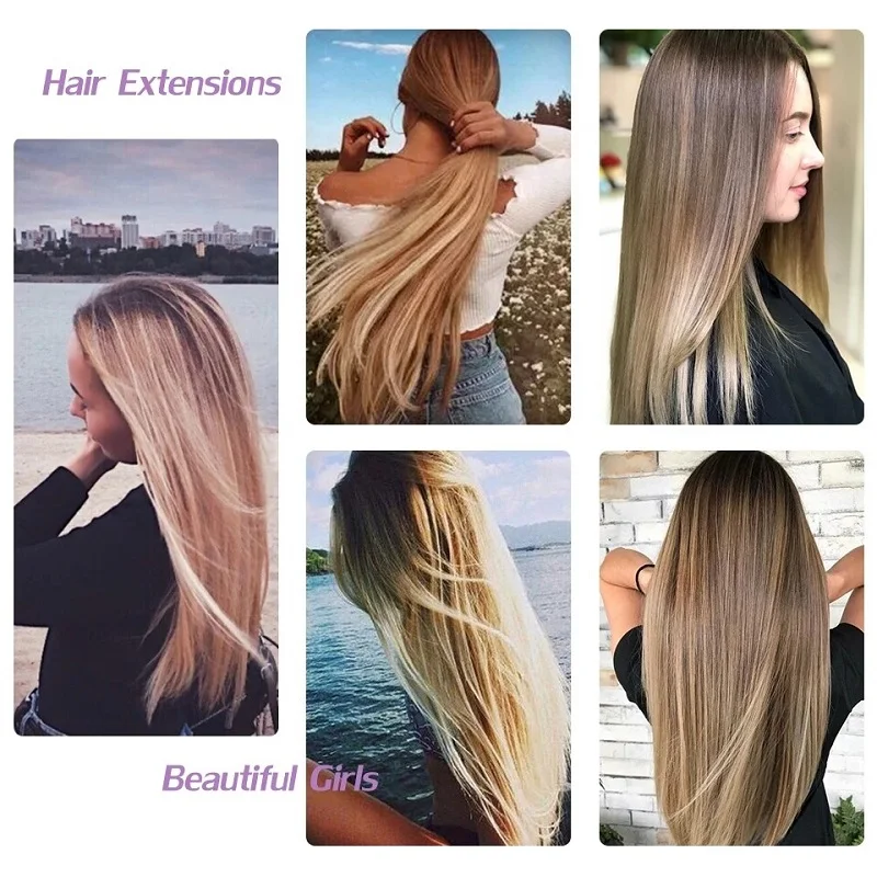 Synthetic Clip in Hair Extensions 6