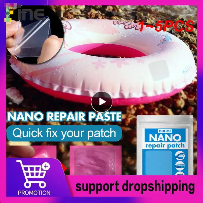1 ~ 5Pcs Nano Repair Patch Piscina Water Pad Tenda Impermeabile Adesivo Speciale Anello Di Nuoto All'Aperto Patch Di Riparazione