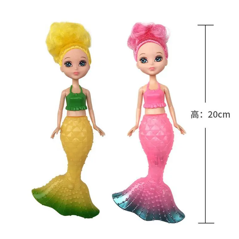 Mini Figures Kawaii 2 Item / Lot Mermaid Doll Accessories Free Shipping Kids Toys Chidlren Game Best Birthday Christmas Present high quality mermaid bridal wedding petticoat free shipping bridal gown underskirt for wedding crinoline slip accessories