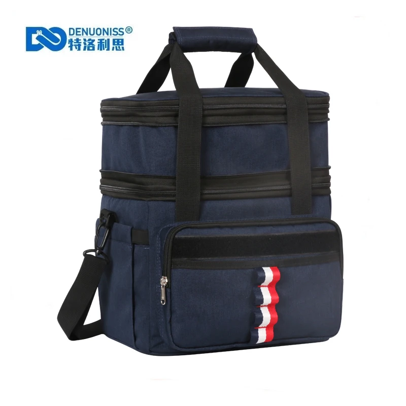 DENUONISS Outdoor Leak-Proof Refrigerated Cooler Bag Portable Ice Backpack Lunch Bag Fruit Knapsack Can Hold 36 Cans Of Beer rain cover backpack waterproof dust proof 3d pattern shoulder bag 20l 70l outdoor camping hiking portable foldable protect case