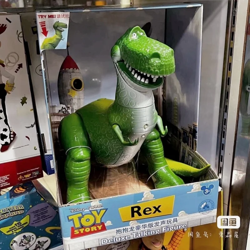 New Disney Toy Story 4 Rex The Green Dinosaur Pvc Action Figures Model Dolls Legs Can Move Collection For Toy Gifts