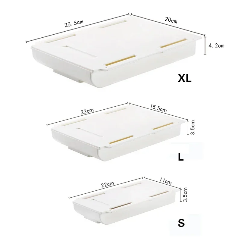 Self Adhesive Storage Box Desk Organizer For Sundries Cosmetics Stationery
