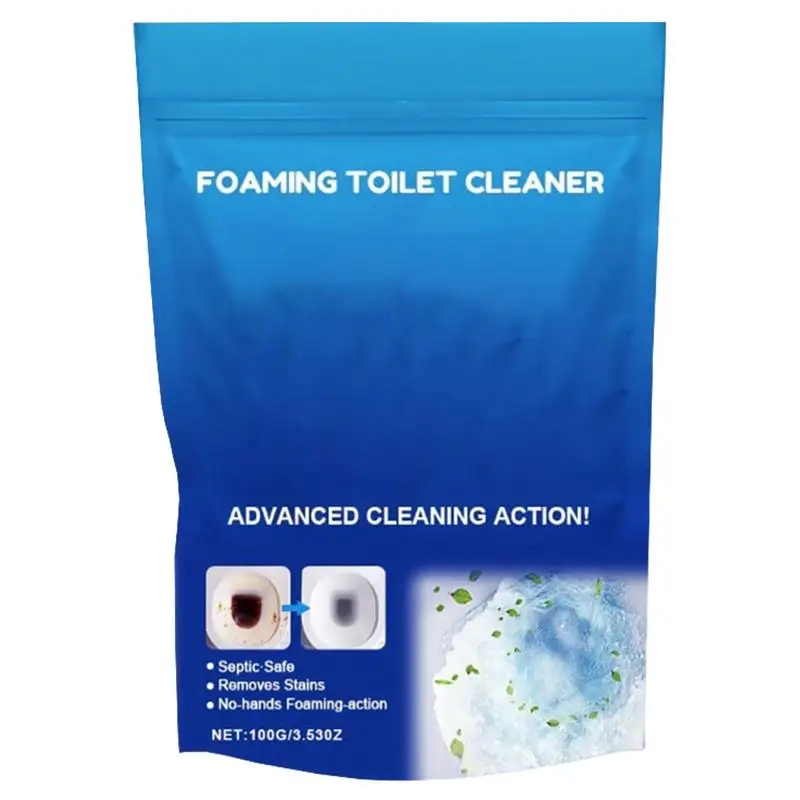 Toilet Deep Cleaner 100g Effective Long-Lasting Powder Long Lasting Smell Eliminator Stain Removal Powder For Tough Stains