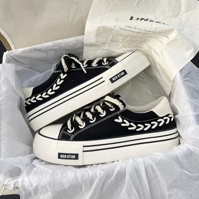 Women shoes women sneakers casual shoes platform canvas shoes for youth girls