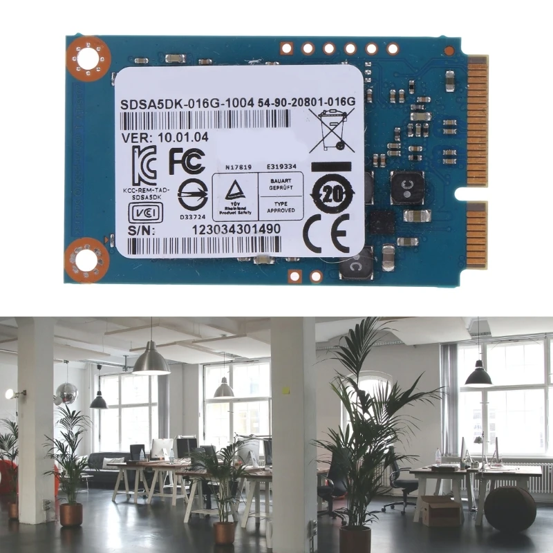 MSATA SSD 컴퓨터 내부 솔리드 스테이트 하드 드라이브, 게임 콘솔 노트북 하드 드라이브 교체, 16GB