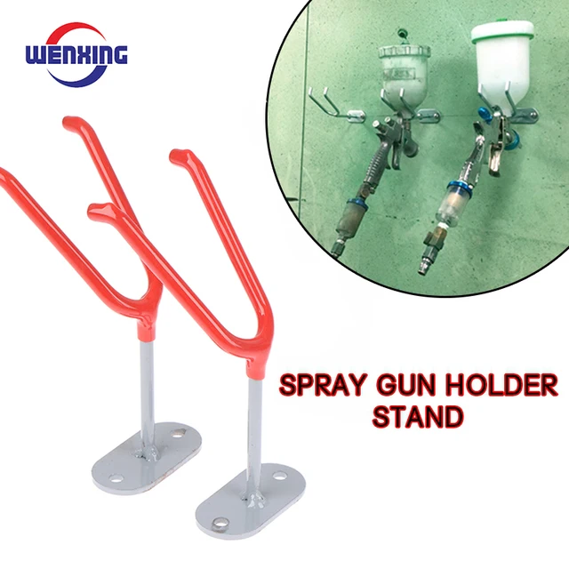 1PC Rubber Protection Customized New Paint Pot Spray Gun Bracket Spray Gun Special Gun Rack Storage Rack Fixing Rack 1