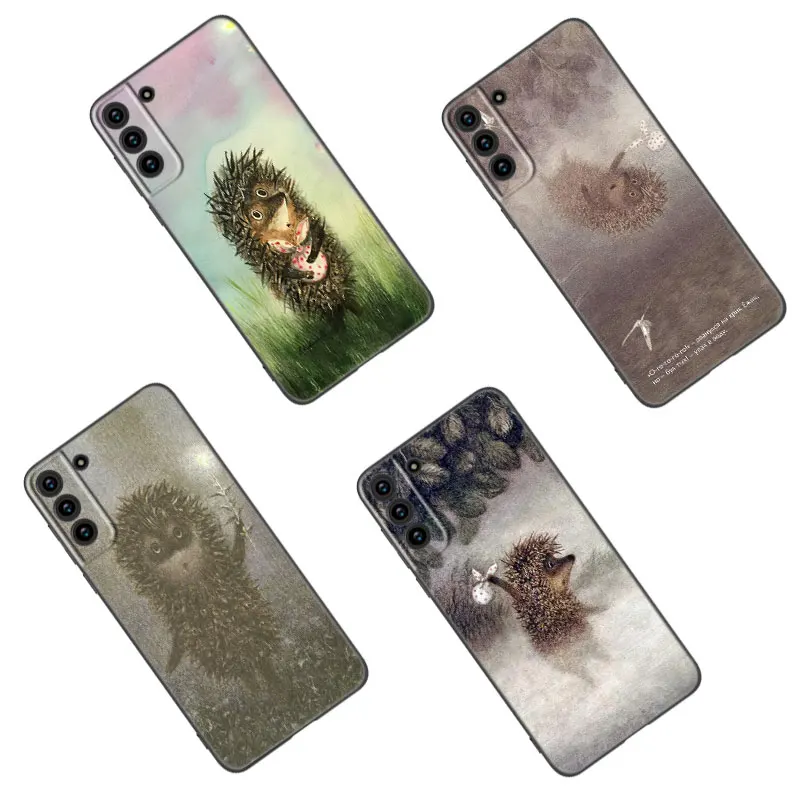 Custodia Per Telefono Hedgehog In The Fog Per Samsung Galaxy S23 S22 S21 S20 Ultra Fe S10E S10 Lite S9 S8 Plus S7 S6 Edge Soft Black Cover
