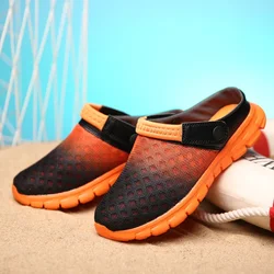 Men's Summer Slippers Shoes Breathable Cool Beach Flip Flops Home Outside Mens Slippers Large Size 39-46 Male Casual Footwear