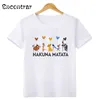 Disney Kids T-shirt HAKUNA MATATA Lion King Cute Simba Print Girls Clothes Baby Boys T shirt Funny Children clothing,HKP2447 2
