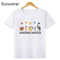 Disney Kids T-shirt HAKUNA MATATA Lion King Cute Simba Print Girls Clothes Baby Boys T shirt Funny Children clothing,HKP2447 2