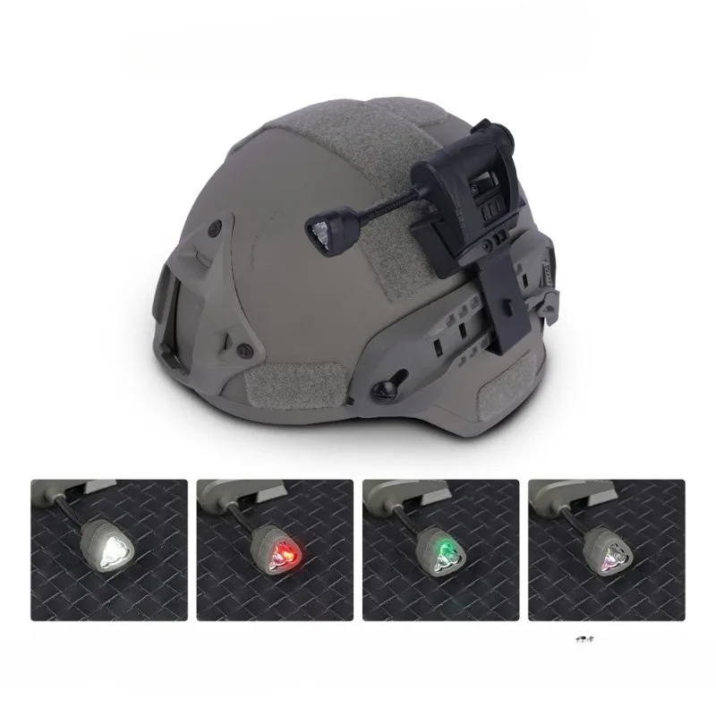 3-Speed Light Tactical Helmet Light | Energy-Saving Outdoor Lamp with Base, Durable Illumination Gear for Night Activities