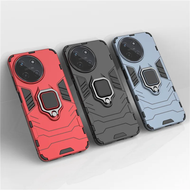 Cheap Luxury Armor Ring Holder Magnetic Shockproof Phone Case For Oppo Reno  6 5G Find X3 Realme 8 Vivo V23 Kickstand Hard PC Soft Silicone Bumper Back  Cover | Joom