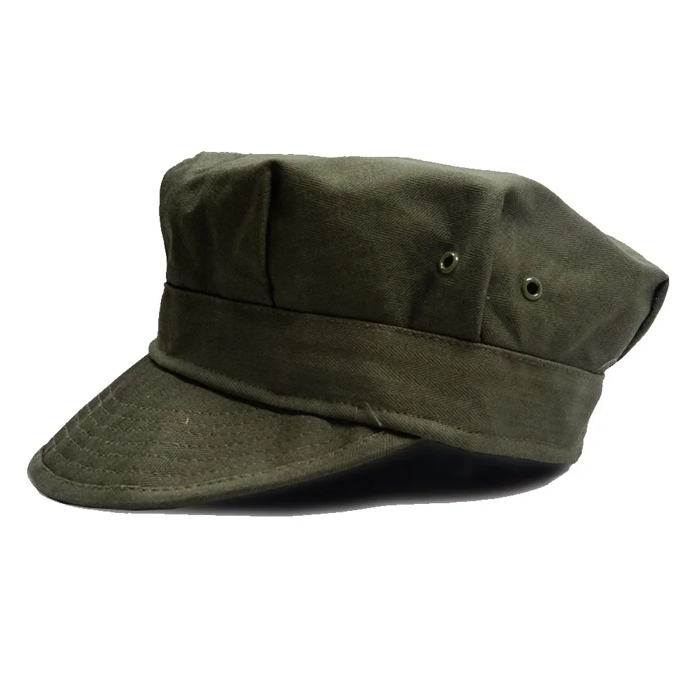 

American Pacific HBT Cap Green Tactical Octagonal Hat Retro WW2 US Army Marine Crops Military Headgear Vintage