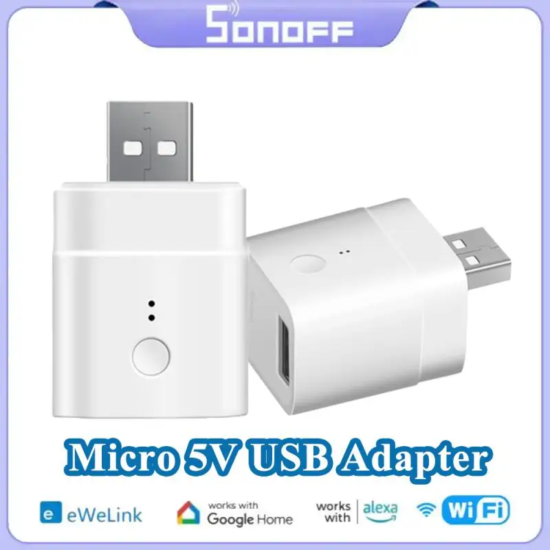 

USB-адаптер SONOFF Micro 5 в с поддержкой Wi-Fi и таймером